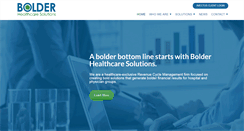 Desktop Screenshot of bolderhealthcare.com